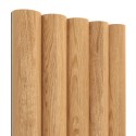 Paneles ondulados de MDF - Roble natural - 6 pieza (Klemp)