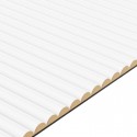 Paneles ondulados de MDF - Blanco mate - 6 pieza (Klemp) Paneles ondulados de MDF - Blanco mate - 6 pieza (Klemp)
