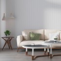 Reeded panels - Matt White - 6 pieces (Klemp) Reeded panels - Matt White - 6 pieces (Klemp)