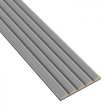 Paneles ondulados de MDF - Gris - 6 pieza (Klemp)