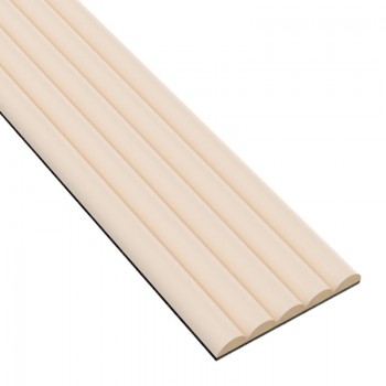 Paneles ondulados de MDF - Beige - 6 pieza (Klemp)