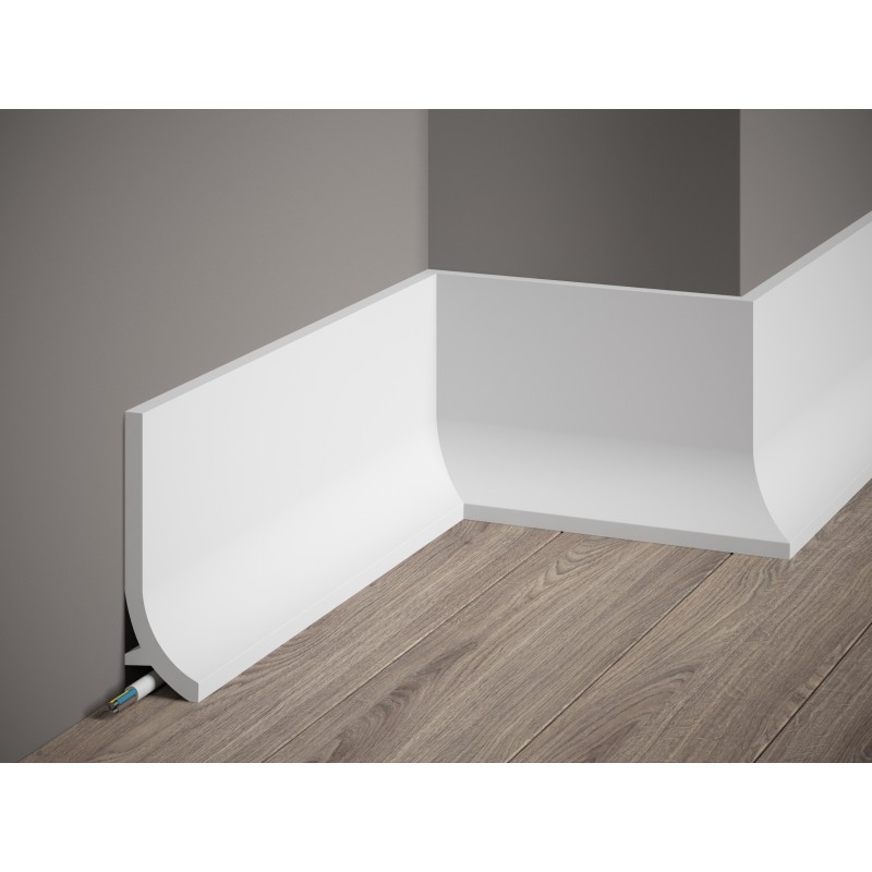 Premium skirting board QS011P (Klemp) - Lacquered/waterproof skirting boards Premium skirting board QS011P (Klemp) - Lacquered/waterproof skirting boards