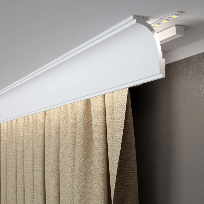 Binario per tende a soffitto MD112 (Klemp) - Cornici a soffitto per tende Binario per tende a soffitto MD112 (Klemp) - Cornici a soffitto per tende