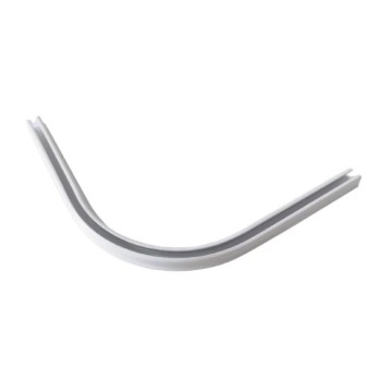 Aluminium curved curtain track 90° (Klemp)