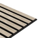 Panel acústico de chapa natural - Roble blanqueado - 28x240cm (Klemp) Panel acústico de chapa natural - Roble blanqueado - 28x240cm (Klemp)
