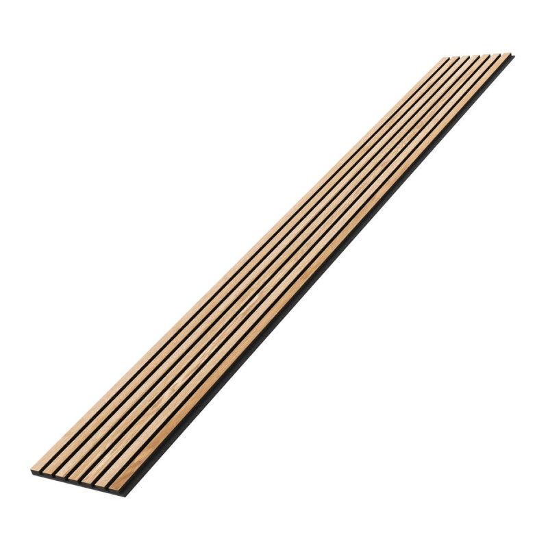 Acoustic panel natural veneer - Natural oak - 28x240cm (Klemp) - Acoustic wall panels Acoustic panel natural veneer - Natural oak - 28x240cm (Klemp) - Acoustic wall panels