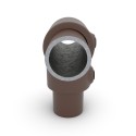 Tee corto Typ 2, 26.9 mm, Vintage-Brown (Klemp) Tee corto Typ 2, 26.9 mm, Vintage-Brown (Klemp)