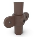 Uchwyt podwójny pionowy Typ 38, 33.7 mm, Vintage-Brown (Klemp) Uchwyt podwójny pionowy Typ 38, 33.7 mm, Vintage-Brown (Klemp)