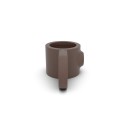Capicorda singolo maschio Typ 36, 33.7 mm, Vintage-Brown (Klemp) Capicorda singolo maschio Typ 36, 33.7 mm, Vintage-Brown (Klemp)