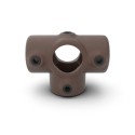 T-stuk met zij-uitgang Typ 24, 33.7 mm, Vintage-Brown (Klemp) T-stuk met zij-uitgang Typ 24, 33.7 mm, Vintage-Brown (Klemp)