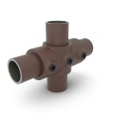Croce a due vie Typ 22, 33.7 mm, Vintage-Brown (Klemp) Croce a due vie Typ 22, 33.7 mm, Vintage-Brown (Klemp)