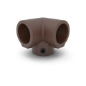 Angolo superiore a tre vie 90° Typ 18, 33.7 mm, Vintage-Brown (Klemp) Angolo superiore a tre vie 90° Typ 18, 33.7 mm, Vintage-Brown (Klemp)