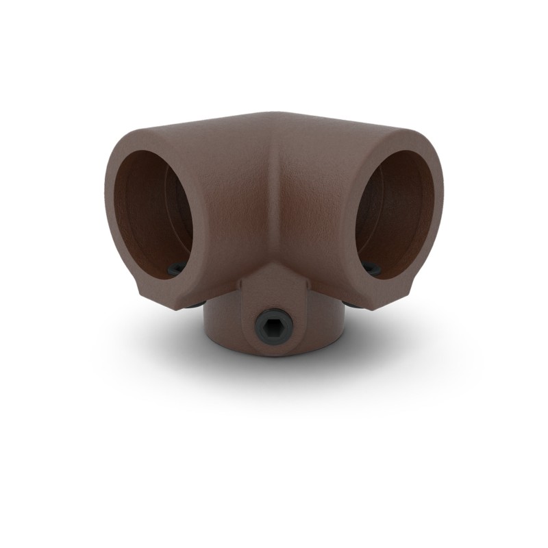 Angolo superiore a tre vie 90° Typ 18, 33.7 mm, Vintage-Brown (Klemp) - C (33,7 mm) Angolo superiore a tre vie 90° Typ 18, 33.7 mm, Vintage-Brown (Klemp) - C (33,7 mm)
