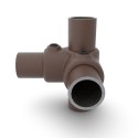 Esquina con tubo de canal 90º Typ 20, 26.9 mm, Vintage-Brown (Klemp) Esquina con tubo de canal 90º Typ 20, 26.9 mm, Vintage-Brown (Klemp)