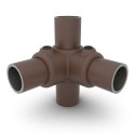 Coin avec tube creux 90° Typ 20, 33.7 mm, Vintage-Brown (Klemp) Coin avec tube creux 90° Typ 20, 33.7 mm, Vintage-Brown (Klemp)
