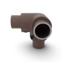 Angolo superiore a tre vie 90° Typ 18, 33.7 mm, Vintage-Brown (Klemp) Angolo superiore a tre vie 90° Typ 18, 33.7 mm, Vintage-Brown (Klemp)