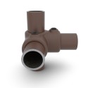 Coin avec tube creux 90° Typ 20, 26.9 mm, Vintage-Brown (Klemp) Coin avec tube creux 90° Typ 20, 26.9 mm, Vintage-Brown (Klemp)