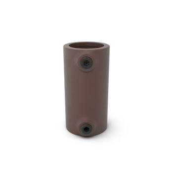 Straight coupl Type 8, 33.7 mm, Vintage-Brown (Klemp)