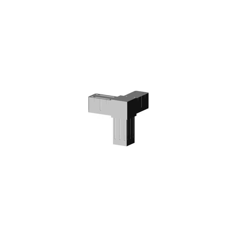 Connecteur en T d’angle (3 axes, 3 emplacements) – pour profil 20x20x1,5 mm - gris (Klemp) - Connecteurs en plastique pour profils carrés Connecteur en T d’angle (3 axes, 3 emplacements) – pour profil 20x20x1,5 mm - gris (Klemp) - Connecteurs en plastique pour profils carrés