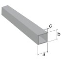 Square aluminium profile – 20x20x1.5 mm - black - 200 cm (Klemp)