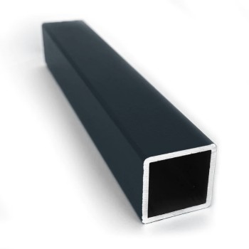 Perfil de aluminio cuadrado – 20x20x1,5 mm - antracita - 200 cm (Klemp)