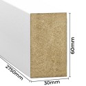 Vrijstaande MDF-latten 10pcs Wit - 30x60mm (Klemp) Vrijstaande MDF-latten 10pcs Wit - 30x60mm (Klemp)