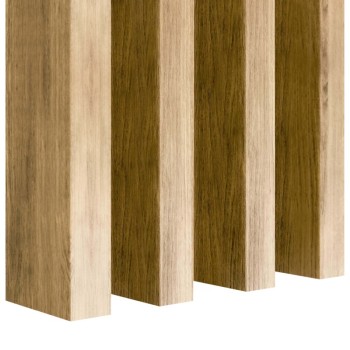 Doghe autoportanti in MDF 10pc Rovere naturale - 30x60mm (Klemp)