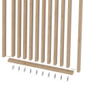 Mur de lattes autoportant - Chêne naturel - 30x60 (Klemp)
