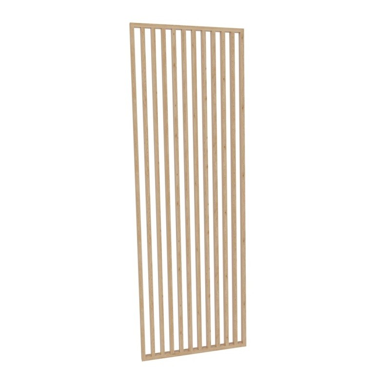 Wolnostojąca ścianka z lameli - Dąb naturalny - 30x60 (Klemp) - Gotowe ścianki ażurowe