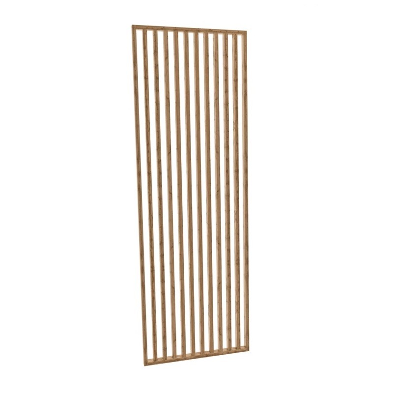 Freistehende Lamellenwand - Eiche Wotan - 30x60 (Klemp) - Freistehende Trennwand