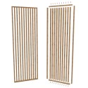 Free standing slat wall - Wotan Oak - 30x60 (Klemp)