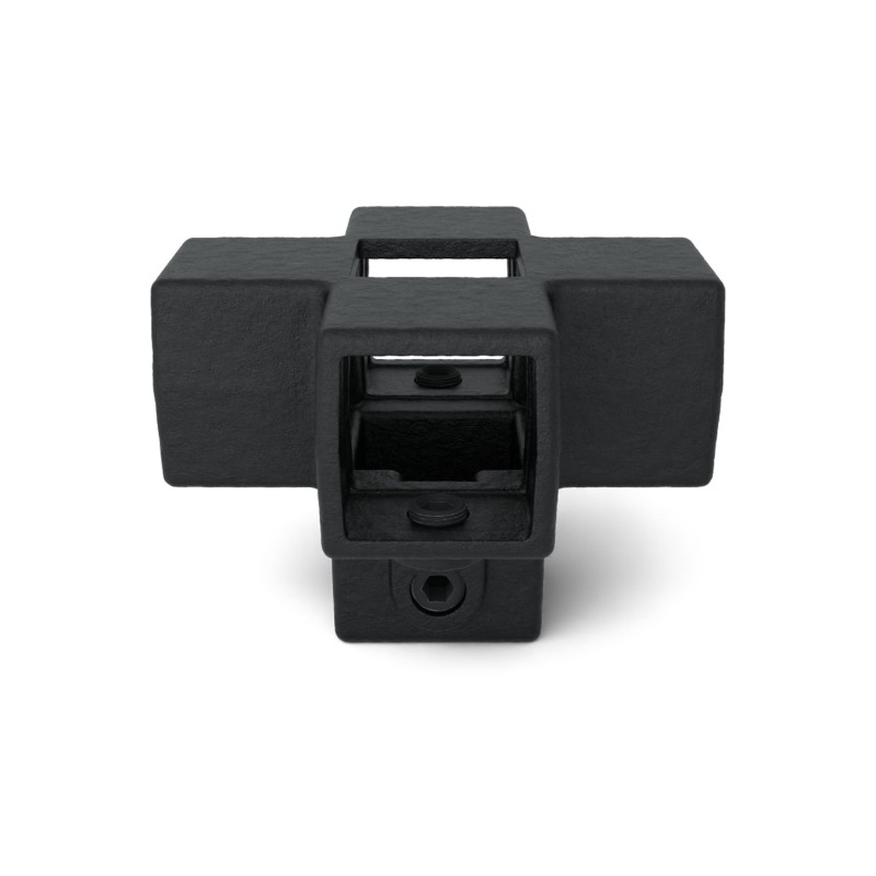 Four socket cross Type 26S, 40 mm, Black (Klemp) - Tubefittings Four socket cross Type 26S, 40 mm, Black (Klemp) - Tubefittings