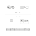 Articulation simple Type 44S, 25 mm, Noir (Klemp) Articulation simple Type 44S, 25 mm, Noir (Klemp)