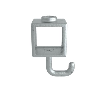 Gancio attorcigliato Tipo 64S, 40 mm, Zincato (Klemp)