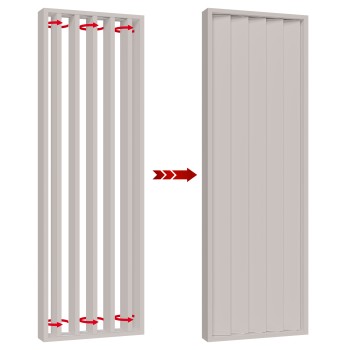 Drehbare lamellen - Kaschmir - 22x90 (Klemp)