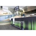 Textiel-reclamewand 60 mm (diverse afmetingen) (Klemp)