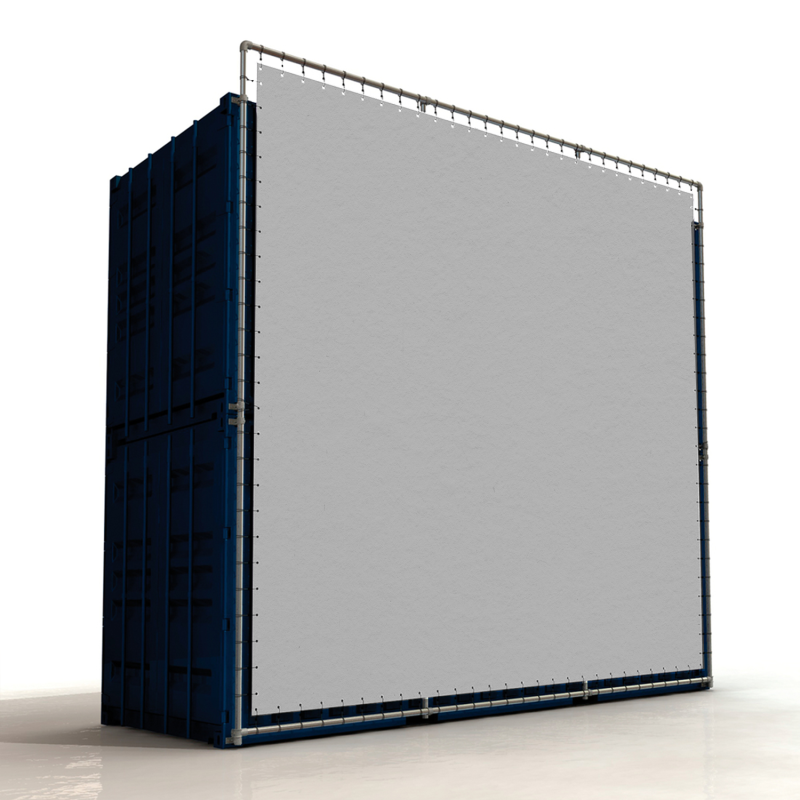 Estructura publicitaria para contenedor KST-KONT-05 (Klemp) - Marcos publicitarios para contenedores Estructura publicitaria para contenedor KST-KONT-05 (Klemp) - Marcos publicitarios para contenedores