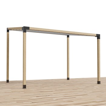 Freistehend Pergola mit geneigtem Dach (Klemp)
