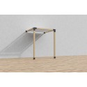 Wall-mounted wooden pergola straight (Klemp) Wall-mounted wooden pergola straight (Klemp)