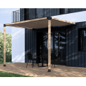 Wall-mounted wooden pergola straight (Klemp) Wall-mounted wooden pergola straight (Klemp)