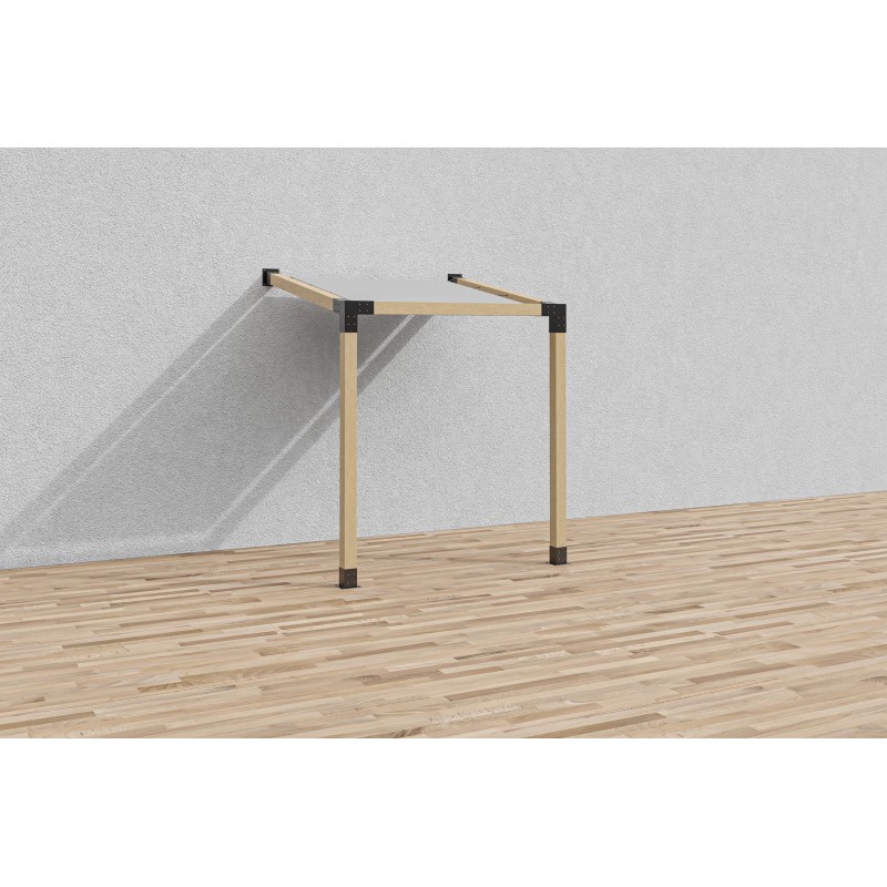 Wandmontage Pergola mit geneigtem Dach (Klemp) - Holzpergolen Wandmontage Pergola mit geneigtem Dach (Klemp) - Holzpergolen