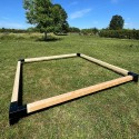 Pergola wolnostojąca drewniana ze spadkiem 10° (Klemp) Pergola wolnostojąca drewniana ze spadkiem 10° (Klemp)