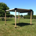 Pergola wolnostojąca drewniana ze spadkiem 10° (Klemp) Pergola wolnostojąca drewniana ze spadkiem 10° (Klemp)