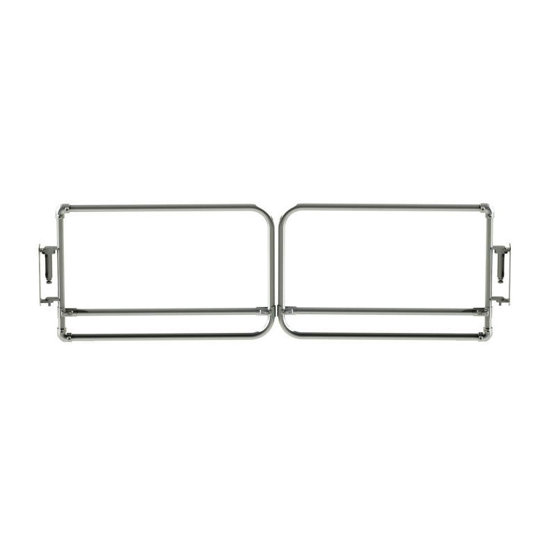 Galvanized double leaf gate SGEUDP2GV (Kee Safety) - Self-closing safety gates