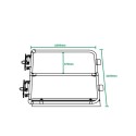 Galvanized self closing gate SGEUFHGV2 (Kee Safety)