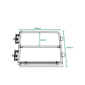 Portail à fermeture automatique laqué SGEUFHPC2 (Kee Safety)