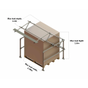 Galvanized pallet gate type A SGPGTYAGV (Kee Safety)