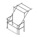 Galvanized pallet gate type B SGPGTYBGV (Kee Safety)