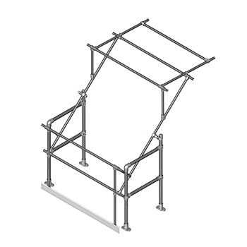Galvanized pallet gate type B SGPGTYBGV (Kee Safety)