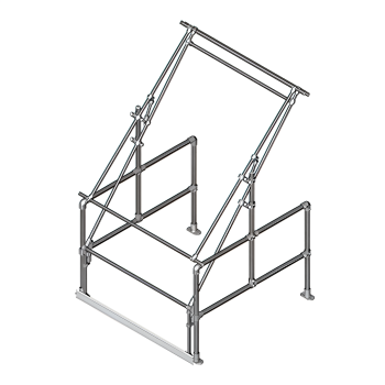 Galvanized pallet gate type C SGPGTYCGV (Kee Safety)